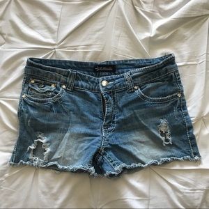 Denim shorts